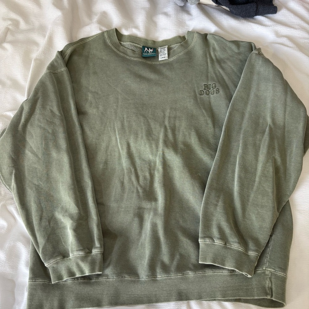 Big Dogs Men's Olive Crewneck Sweater